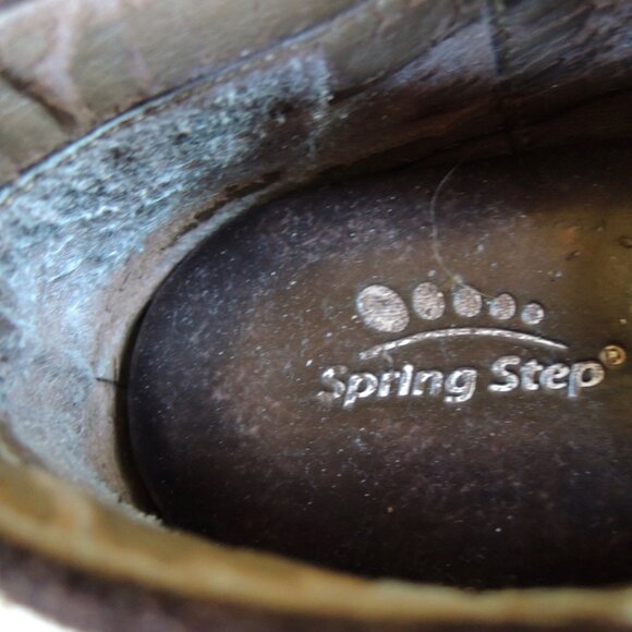 Spring Step Brown Burbank Leather Slip On Clogs EU 42 US 10.5-11 - Picture 10 of 11